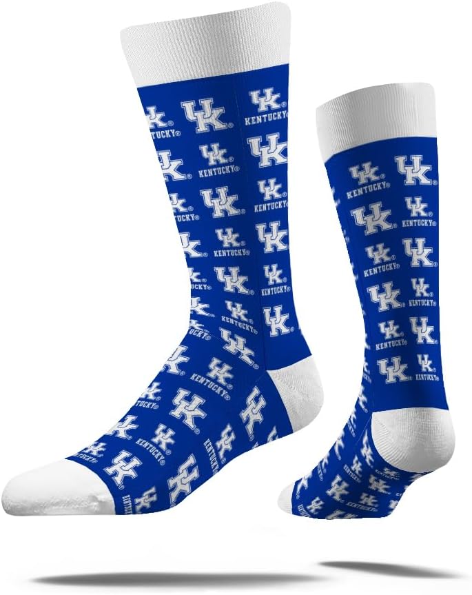 Strideline Store NCAA Mens Repeat Logo Dress Socks-Team Colors-One Size Fits Most -M/L (8-12) - Image 1